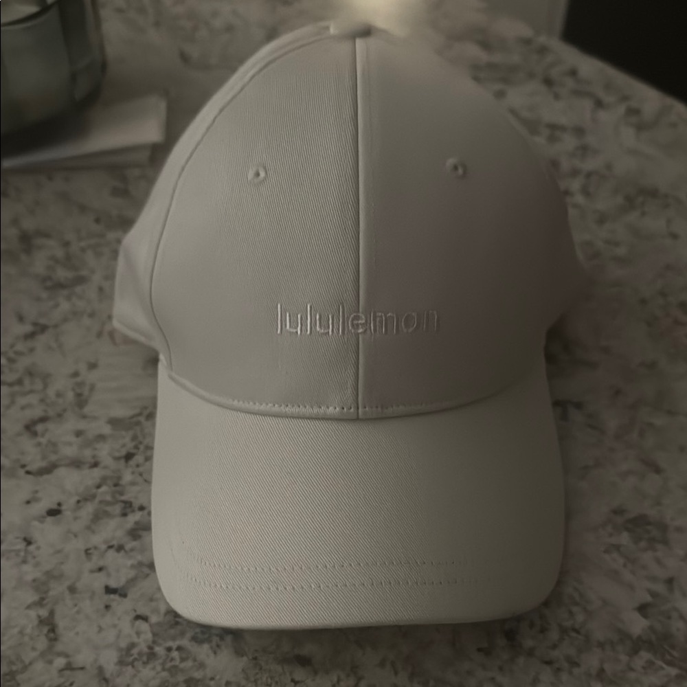 Lululemon White Baseball Cap